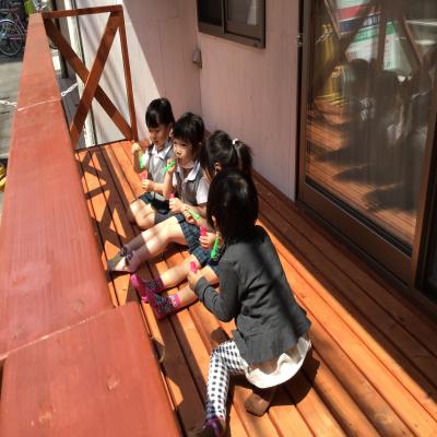 ウットデッキが完成致しました！《大阪市中央区心斎橋、長堀橋にある学べる保育園》