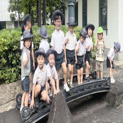 シャボン玉をしましたよ！ 《大阪市中央区心斎橋、長堀橋にある学べる保育園HUGキッズ、一時預かり》