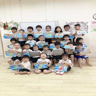 サマースクール3日目《大阪市中央区心斎橋、長堀橋にある学べる保育園HUGキッズ、一時預かり》