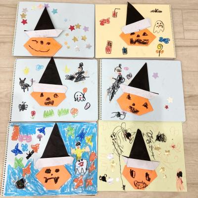 絵画をしました！ 《大阪市中央区心斎橋、長堀橋にある学べる保育園HUGキッズ、一時預かり》