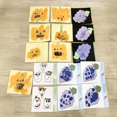 絵画をしました！ 《大阪市中央区心斎橋、長堀橋にある学べる保育園HUGキッズ、一時預かり》