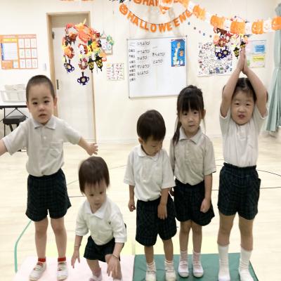 運動遊びをしました！ 《大阪市中央区心斎橋、長堀橋にある学べる保育園HUGキッズ、一時預かり》