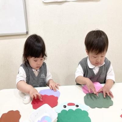 クラフトをしました！ 《大阪市中央区心斎橋、長堀橋にある学べる保育園HUGキッズ、一時預かり》