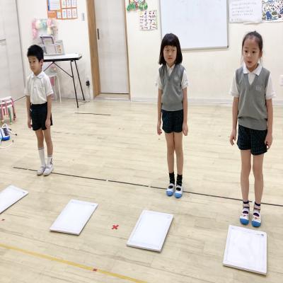 リハーサル頑張ってます！ 《大阪市中央区心斎橋、長堀橋にある学べる保育園HUGキッズ、一時預かり》