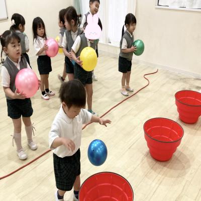 運動あそびをしました！ 《大阪市中央区心斎橋、長堀橋にある学べる保育園HUGキッズ、一時預かり》