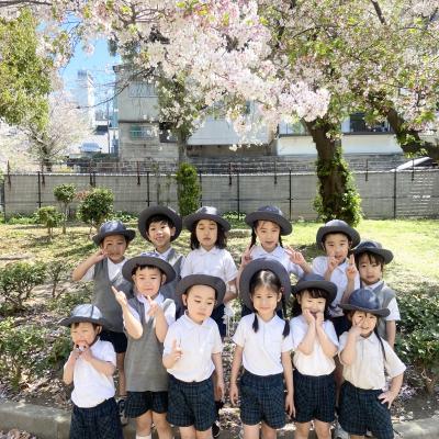 進級式＆高津神社 《大阪市中央区心斎橋、長堀橋にある学べる保育園HUGキッズ、一時預かり》
