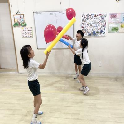 運動あそびをしました！ 《大阪市中央区心斎橋、長堀橋にある学べる保育園HUGキッズ、一時預かり》
