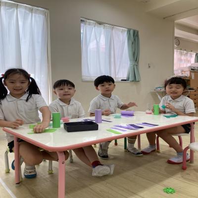 クラフトをしました！《大阪市中央区心斎橋、長堀橋にある学べる保育園》