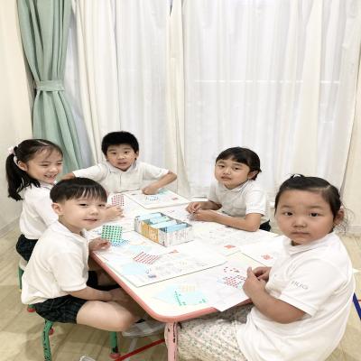 基礎課外をしました。カッコ《大阪市中央区心斎橋、長堀橋にある学べる保育園》