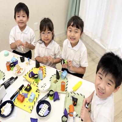 ハロウィン製作をしました！ 《大阪市中央区心斎橋、長堀橋にある学べる保育園HUGキッズ、一時預かり》