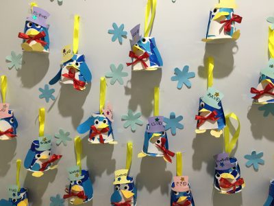 2月の壁面飾り製作 Hugキッズのブログ 24時間保育 大阪市中央区の学べる保育園 おけいこサロン Hug